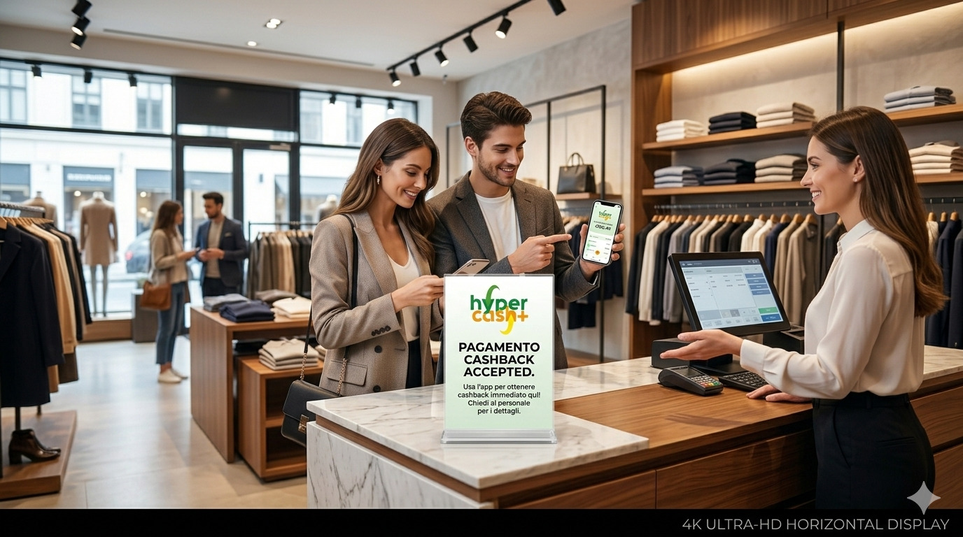 Banner promozionale HyperCash Plus con grafica verde placeholder